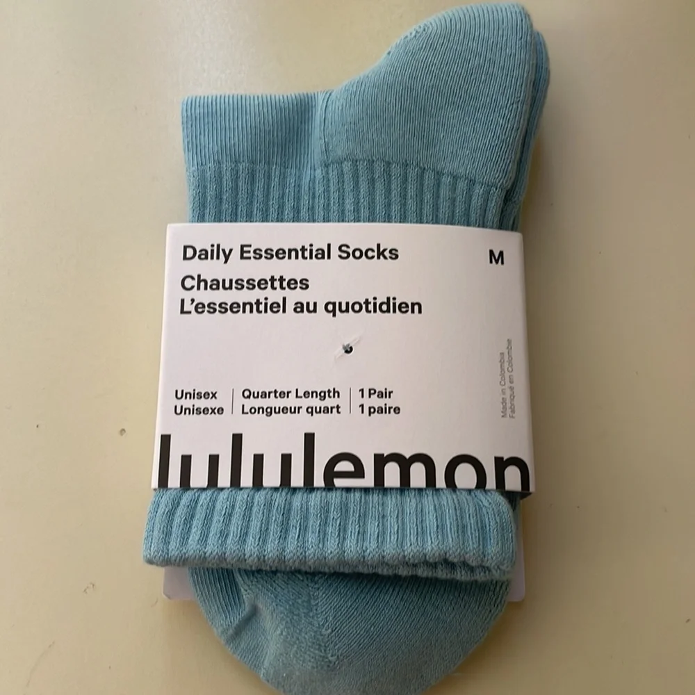 Lululemon Quarter Length Socks Light Blue